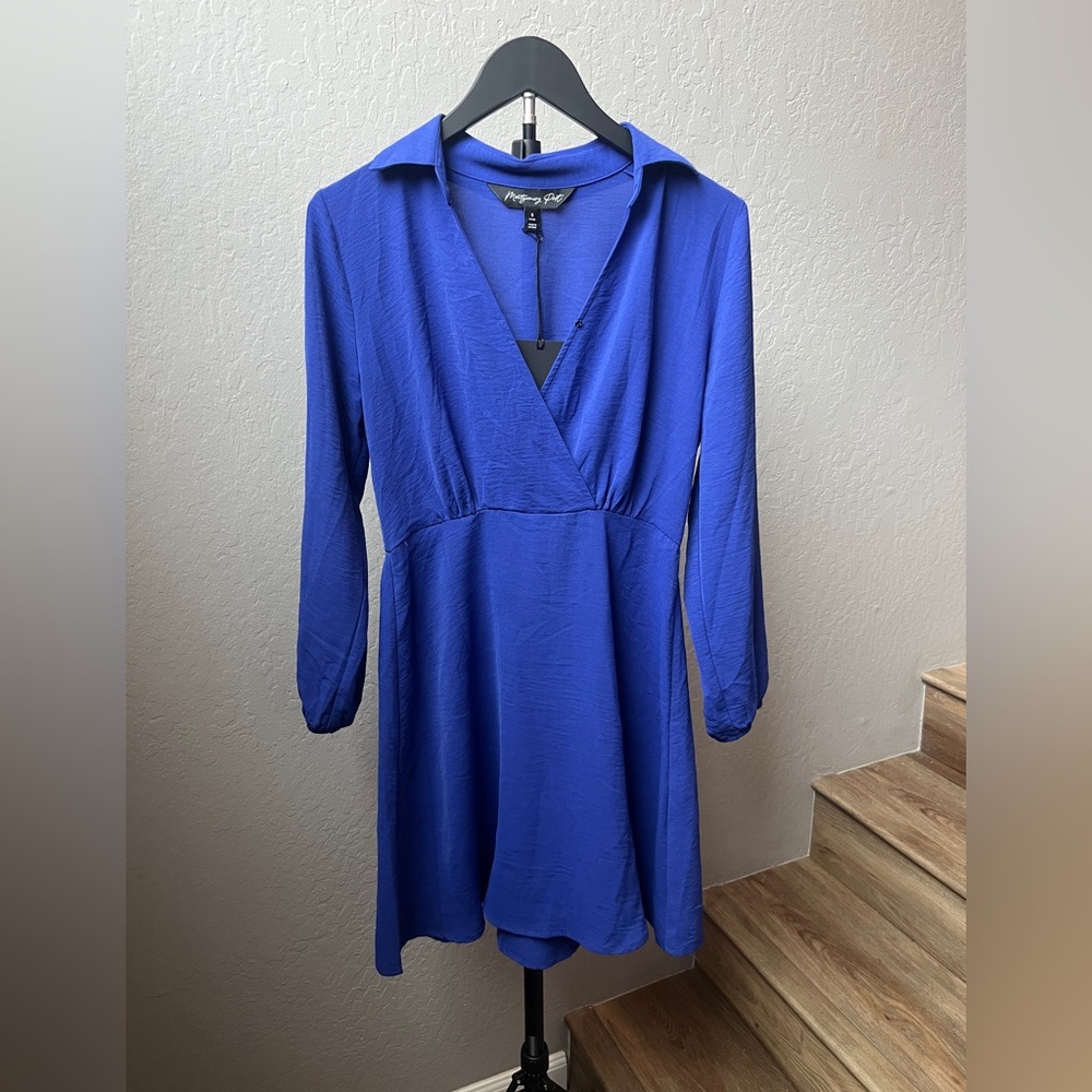 Elegant Sapphire Long Sleeve Stitch Fix Dress